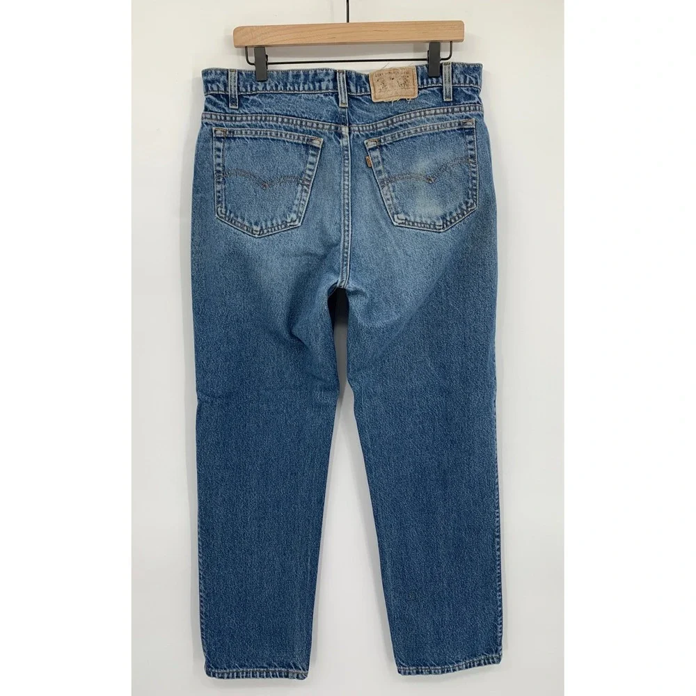 Vintage Levis 540 Jeans Mens 36x30 Blue 540 Relaxed Fit Fade Denim Made USA